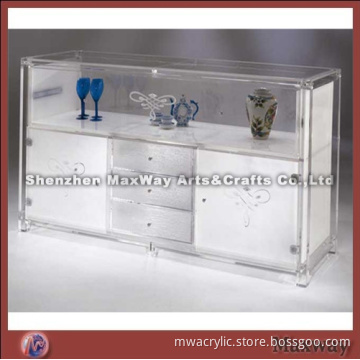 Good-sized transparent handsome acrylic furniture vertical showcase